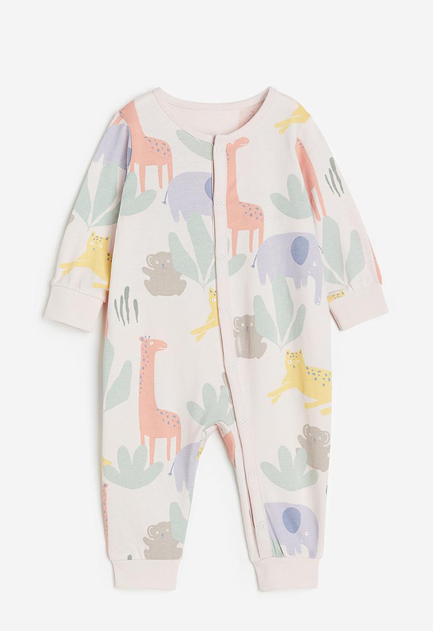 H&M - Patterned pyjamas - light pink animals 