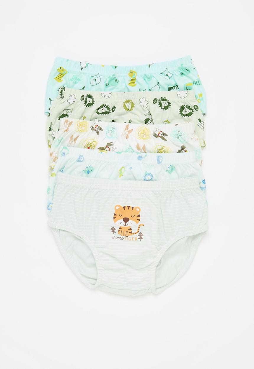 Pop Candy - Printed 5 pack briefs - tiger