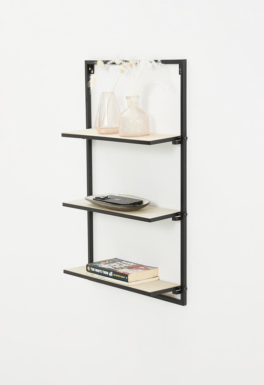 H&S - Hannah wall shelf - natural & black
