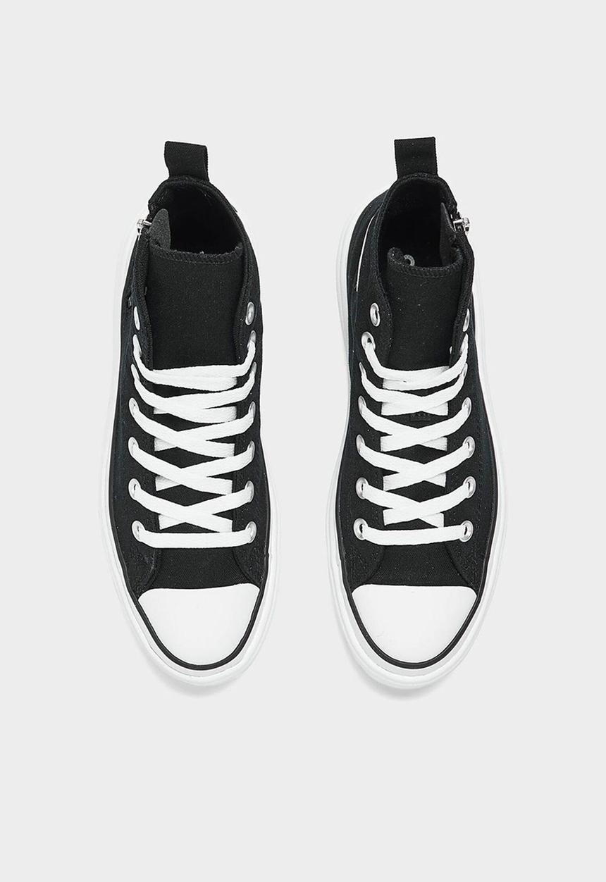 Chuck taylor all star lugged lift hi - black/black/white