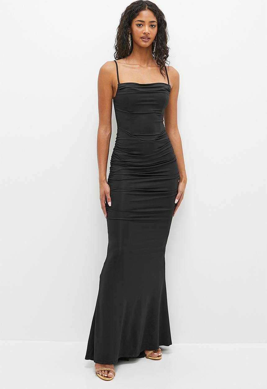 SISSY BOY - Making It Happen : Cowl Knit Maxi  - Black