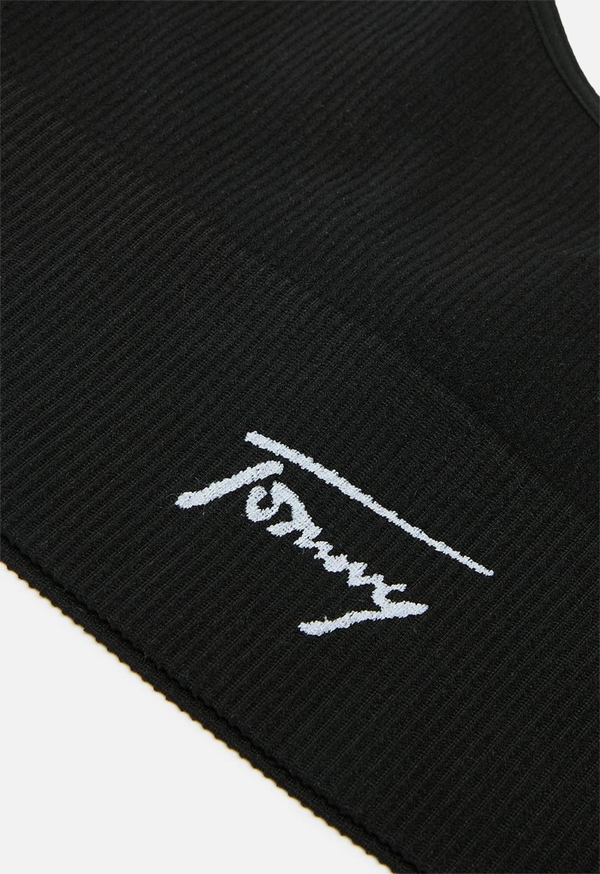 Tommy Hilfiger - Long line scoop bralette - black
