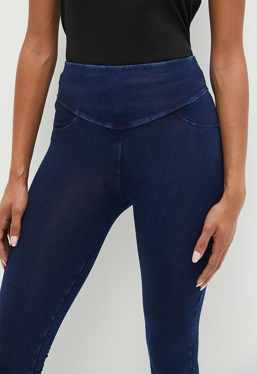 SISSY BOY - Peaches:Sculpt Knit Shaper Jegging - Indigo