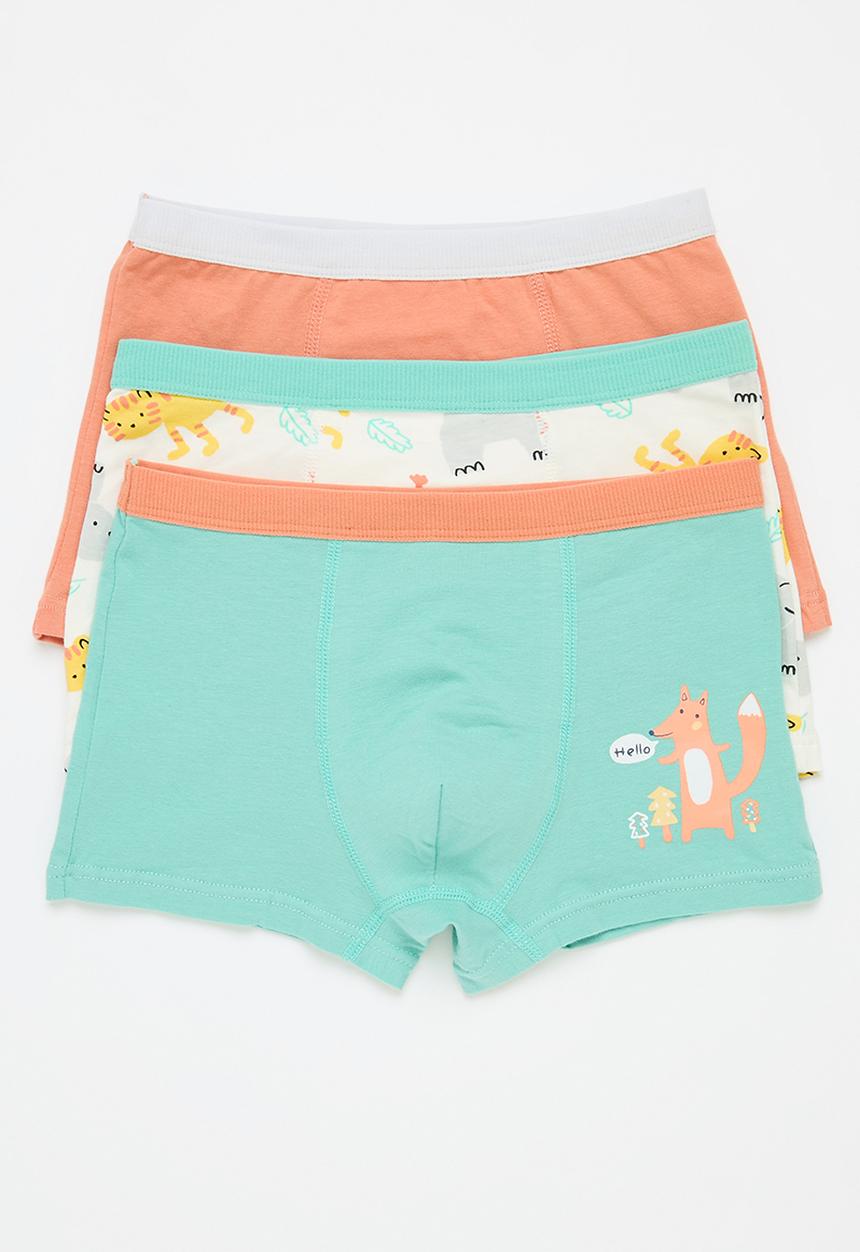Pop Candy - Printed boxer briefs - orange & blue