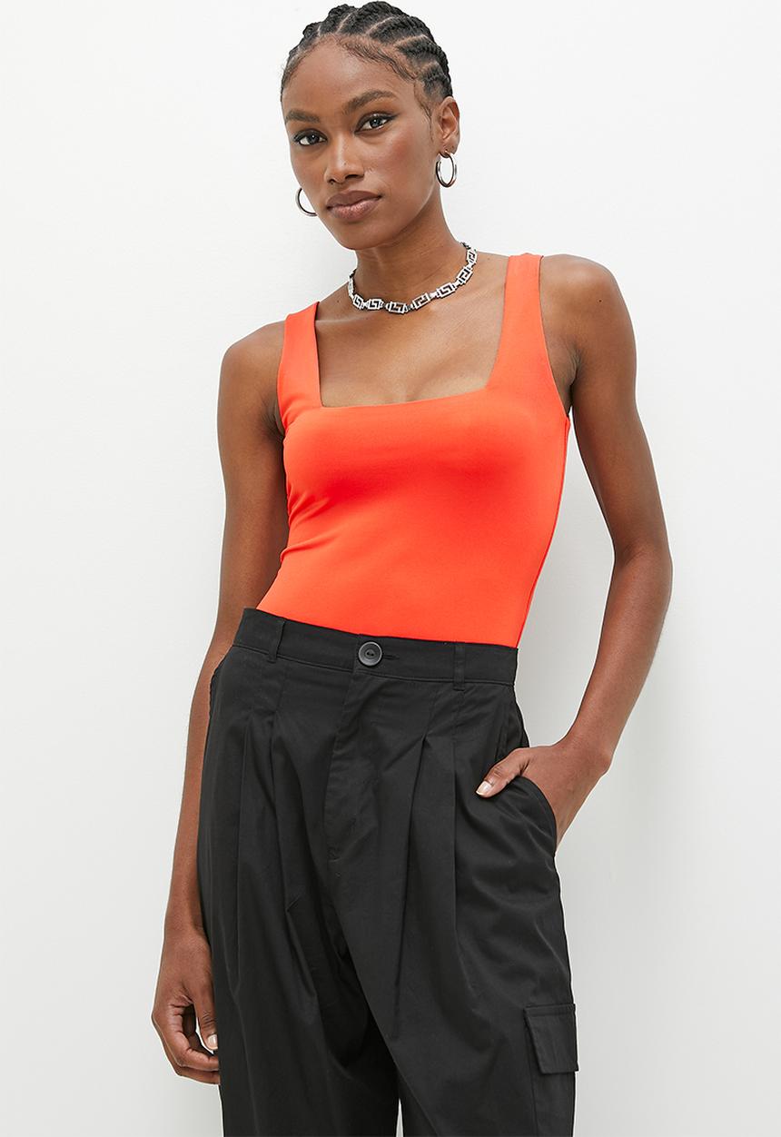 Superbalist - Square neck bodysuit - red