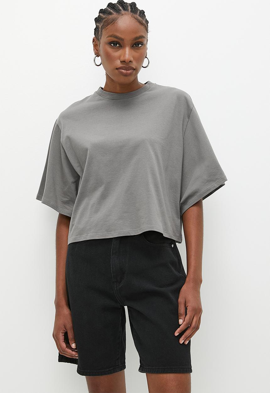 Superbalist - Boxy kimono top - charcoal