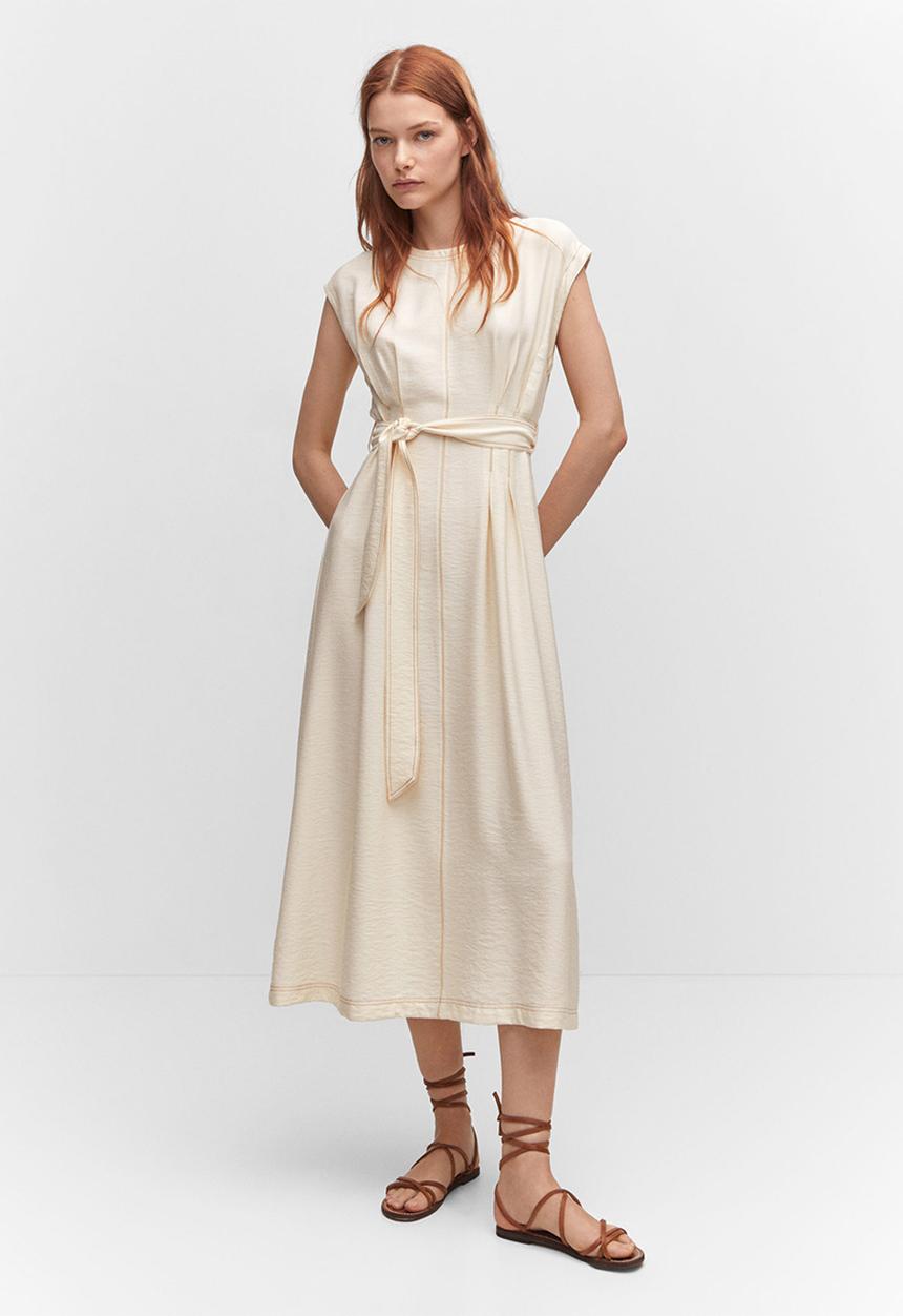 MANGO - Dress anuk-h - natural