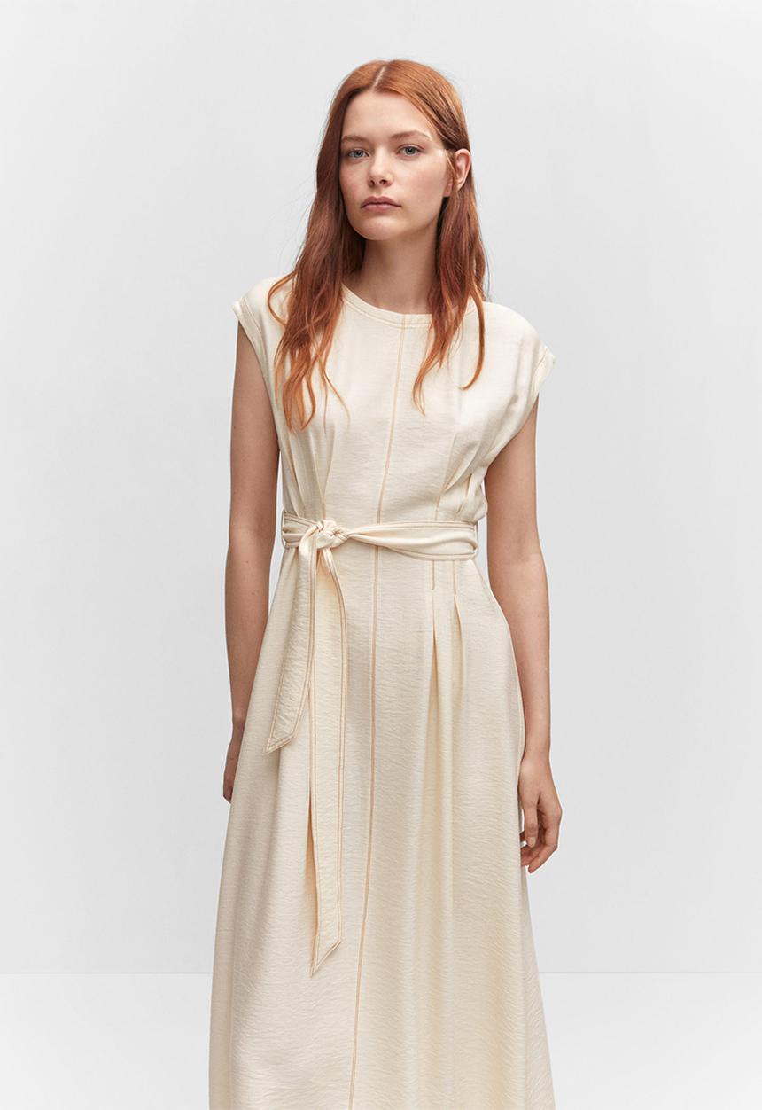 MANGO - Dress anuk-h - natural