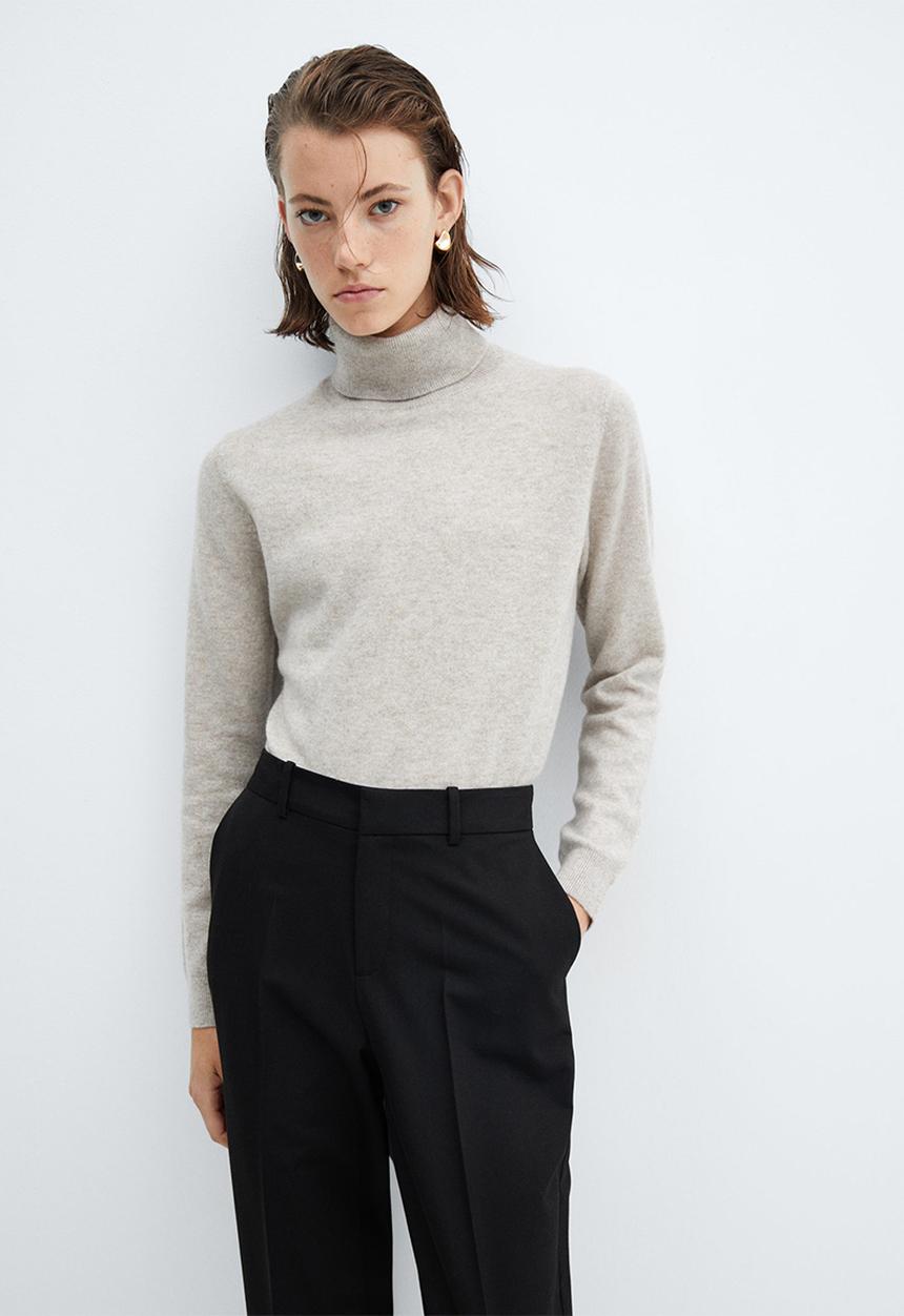 MANGO - Trousers boreal - black