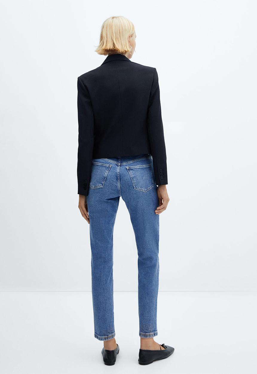 MANGO - Jeans newmom - open blue