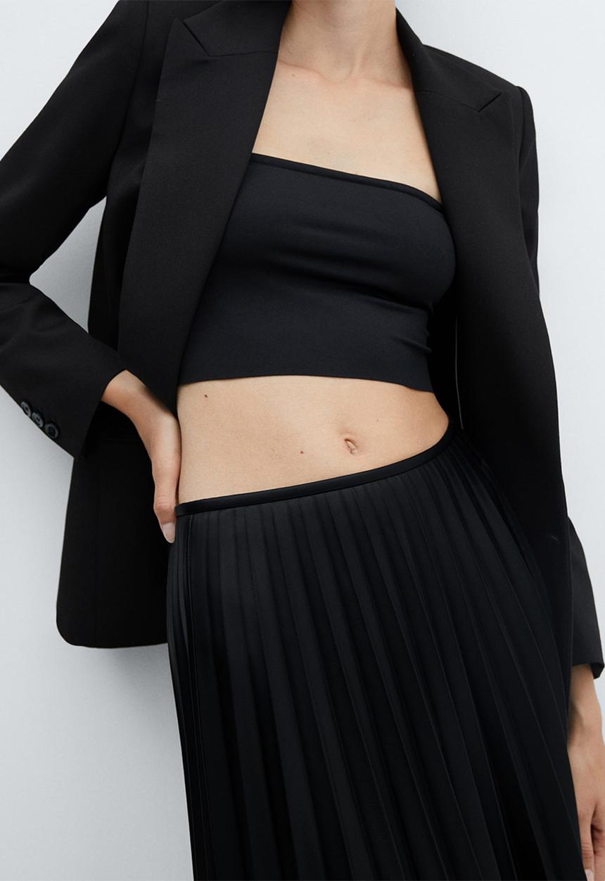 MANGO - Skirt long - black