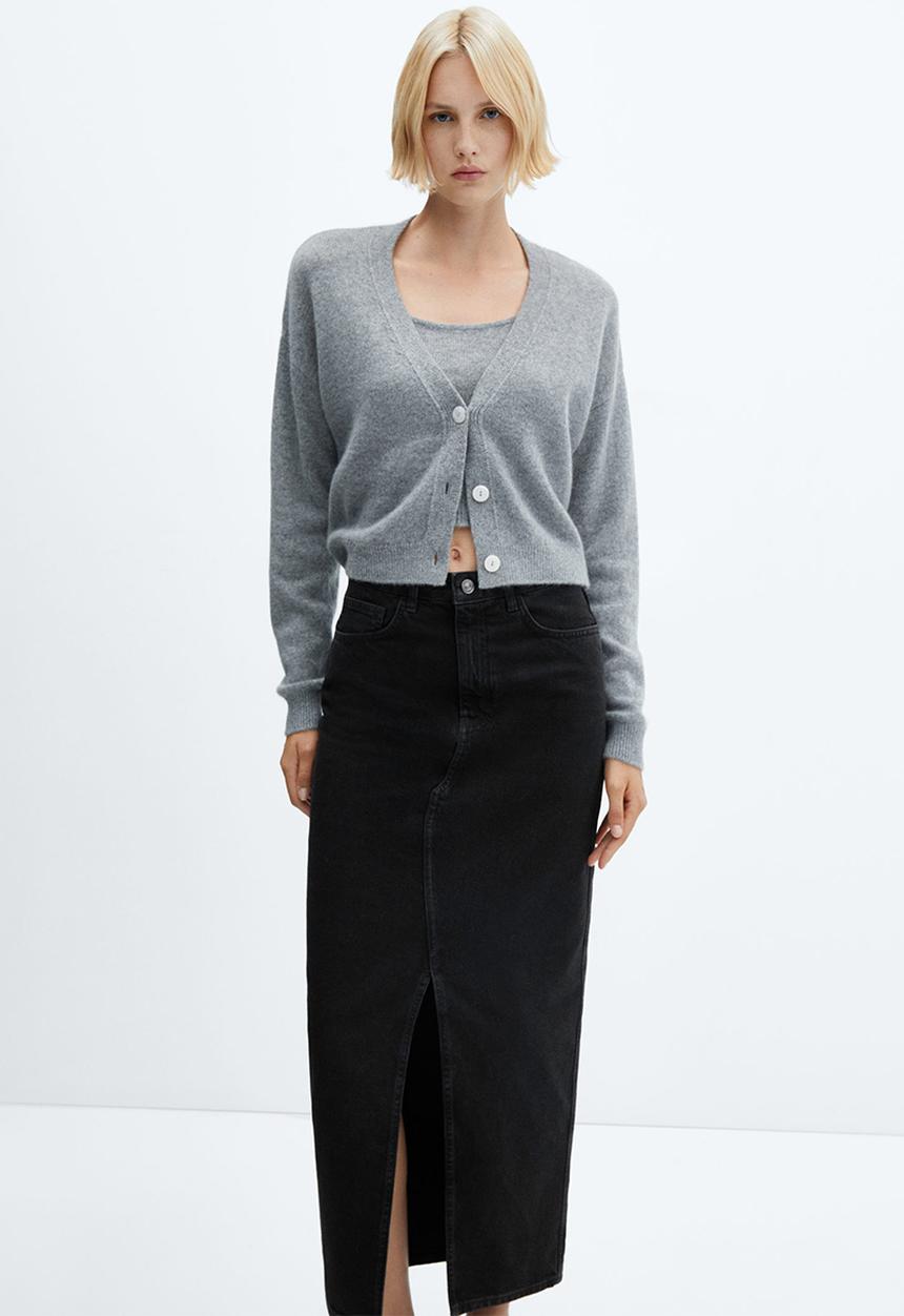 MANGO - Skirt matilda - open-grey