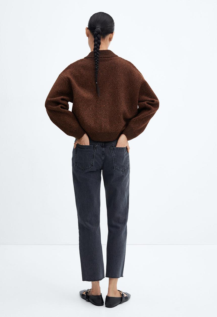 MANGO - Cardigan chase - brown
