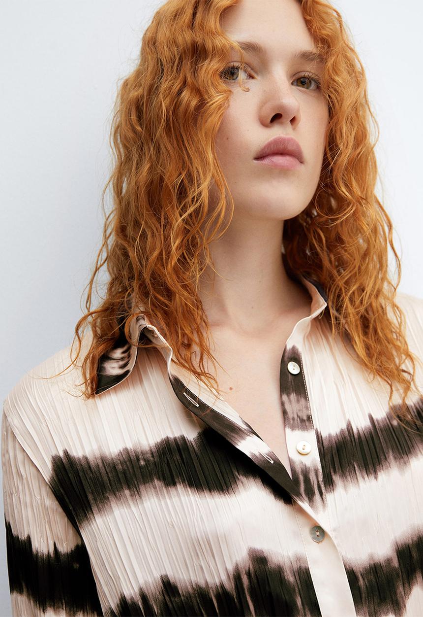 MANGO - Shirt beni - light beige