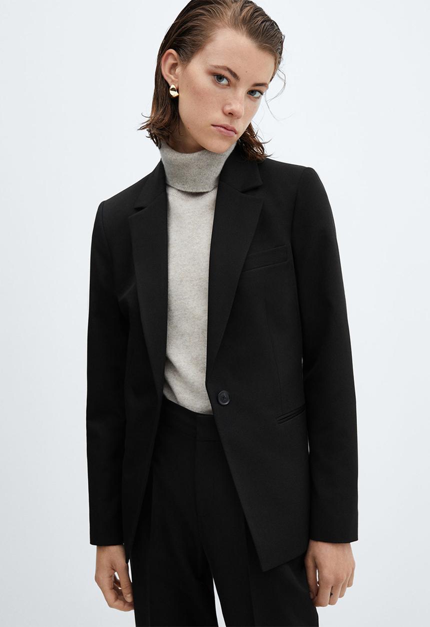 MANGO - Blazer boreal - black