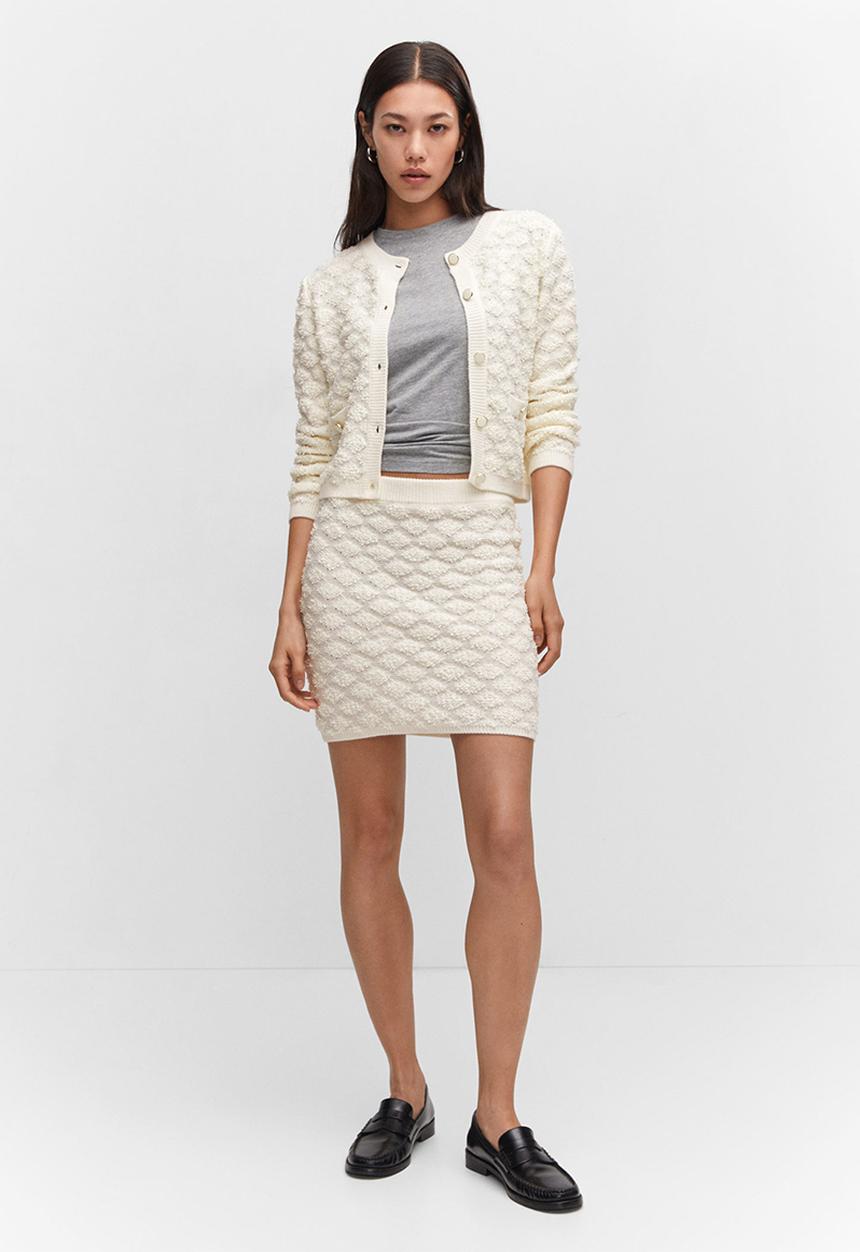 MANGO - Cardigan mbappe - light beige