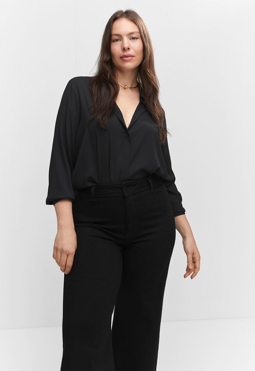 MANGO - Plus jeans catherin - open gray