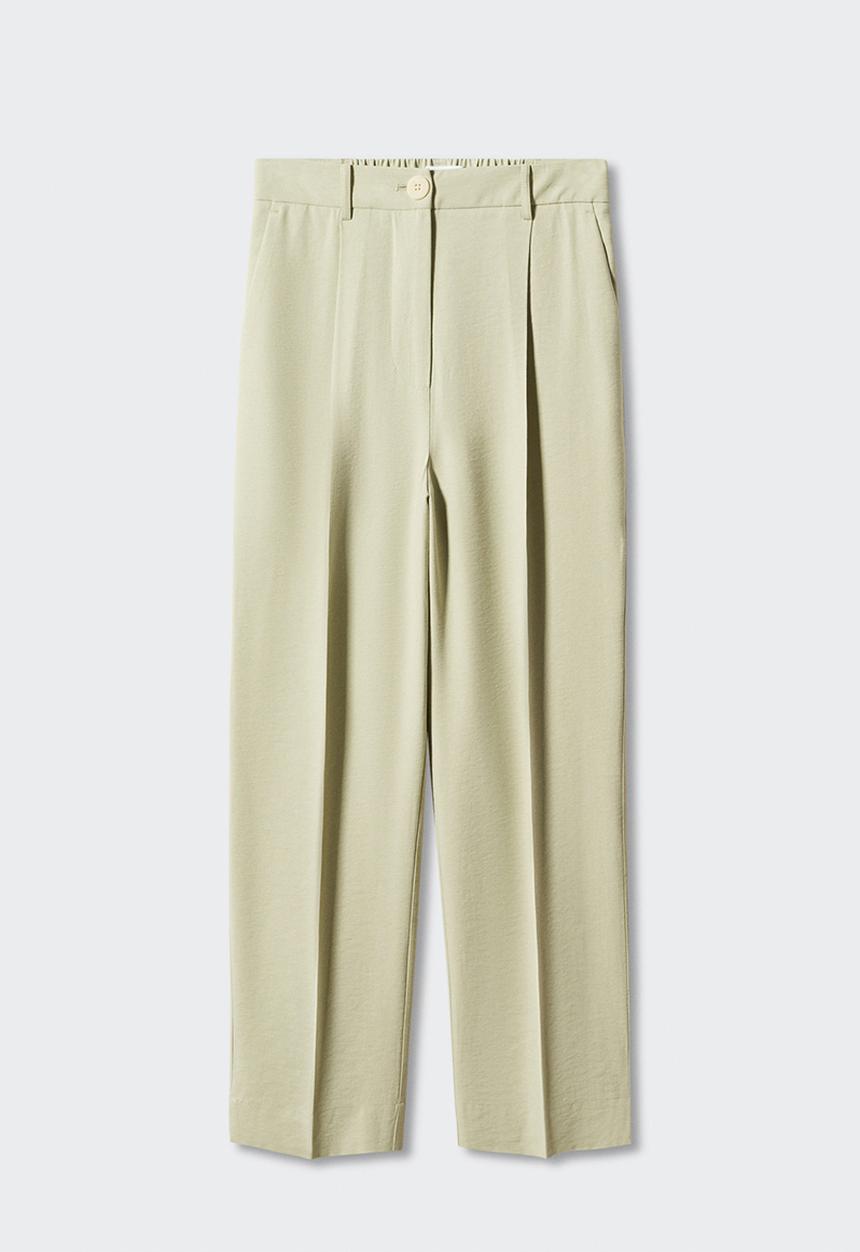 MANGO - Plus trousers bruno - light/ pastel green