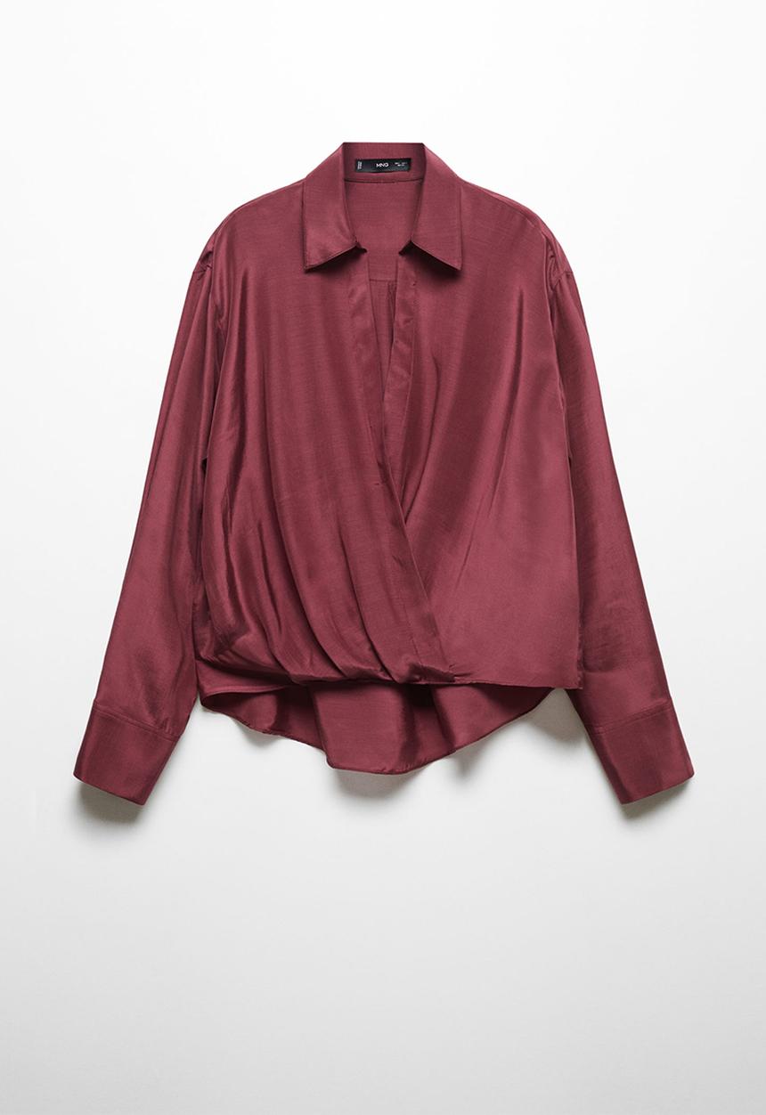 MANGO - Plus blouse teo - dark red