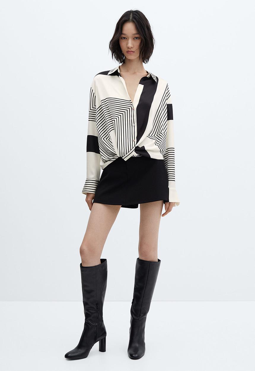MANGO - Shirt lana - light beige