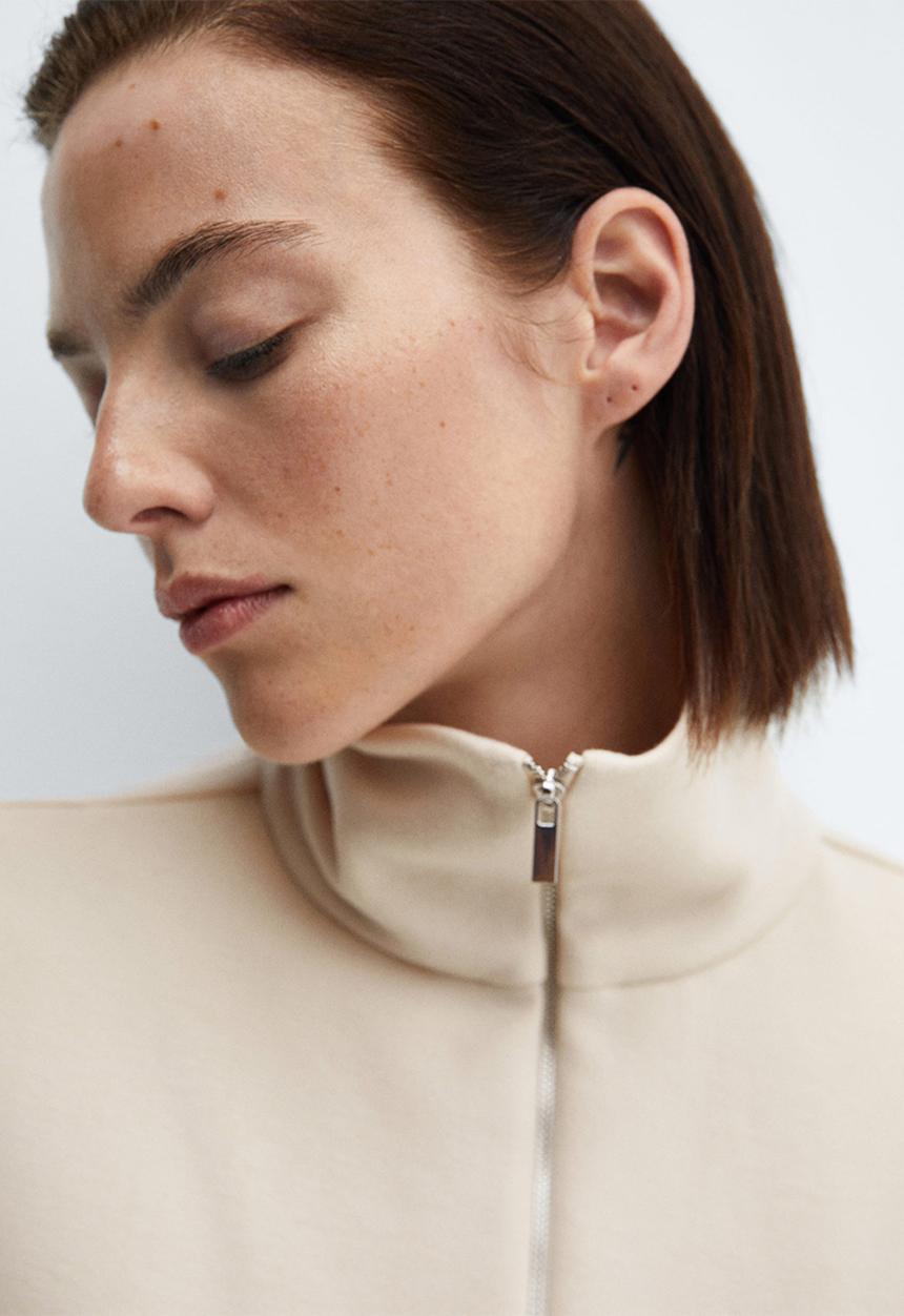 MANGO - Sweatshirt nei - light beige