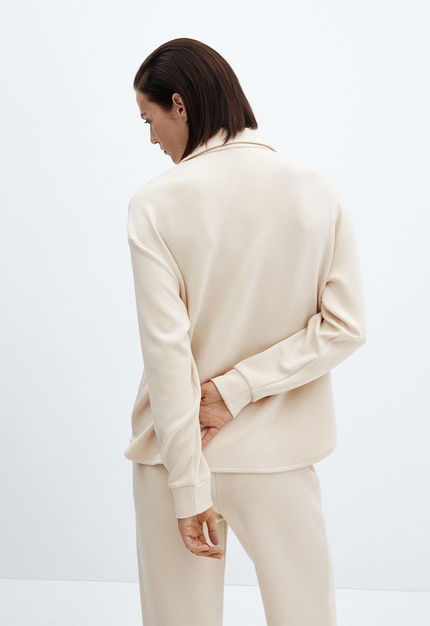 MANGO - Sweatshirt nei - light beige