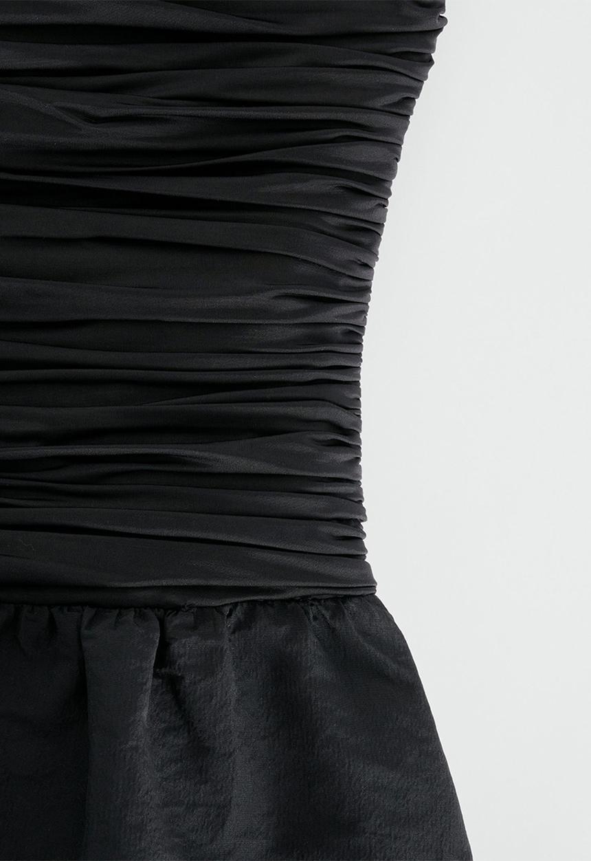 MANGO - Dress bubble - black