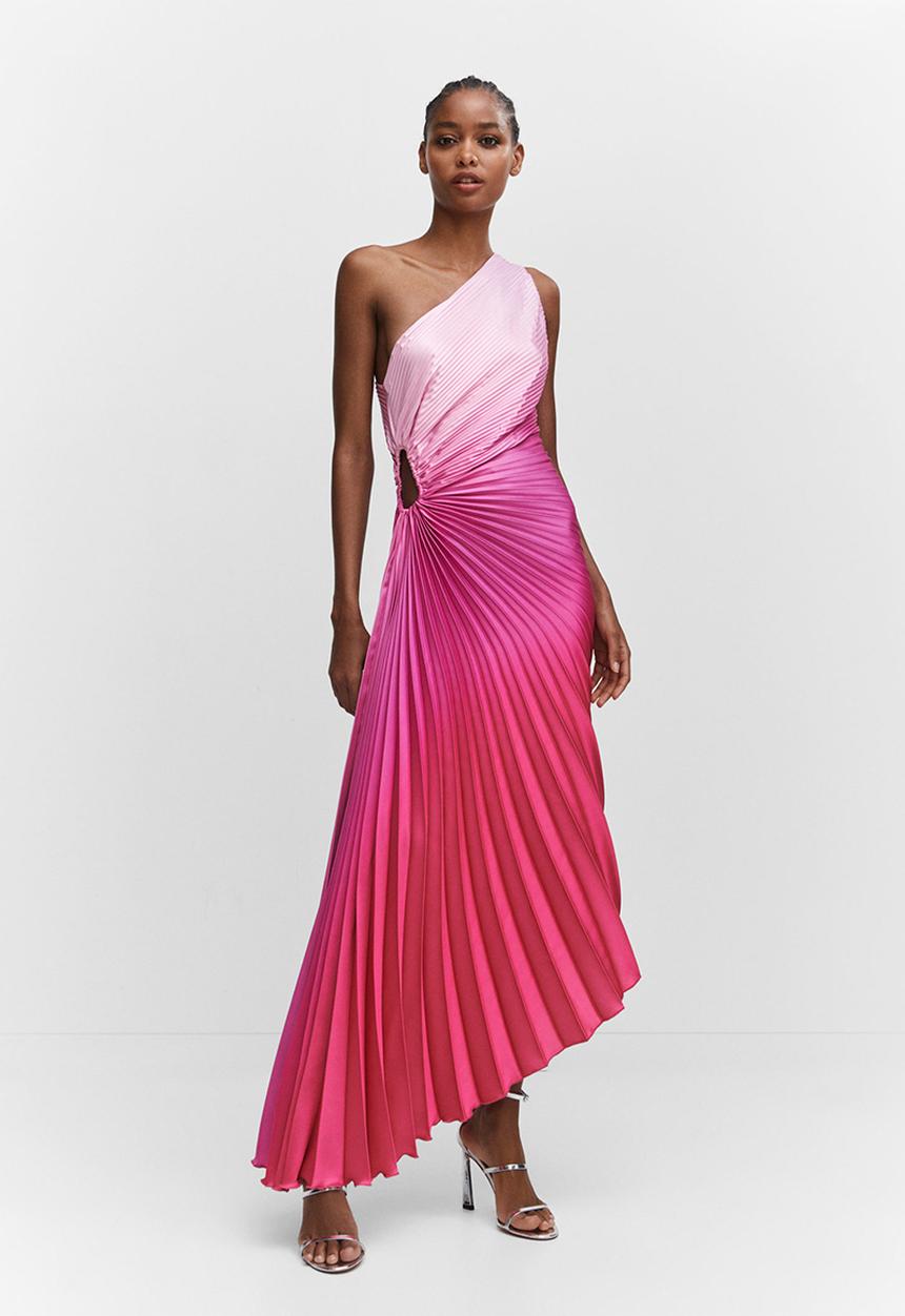 MANGO - Dress claudi - bright pink