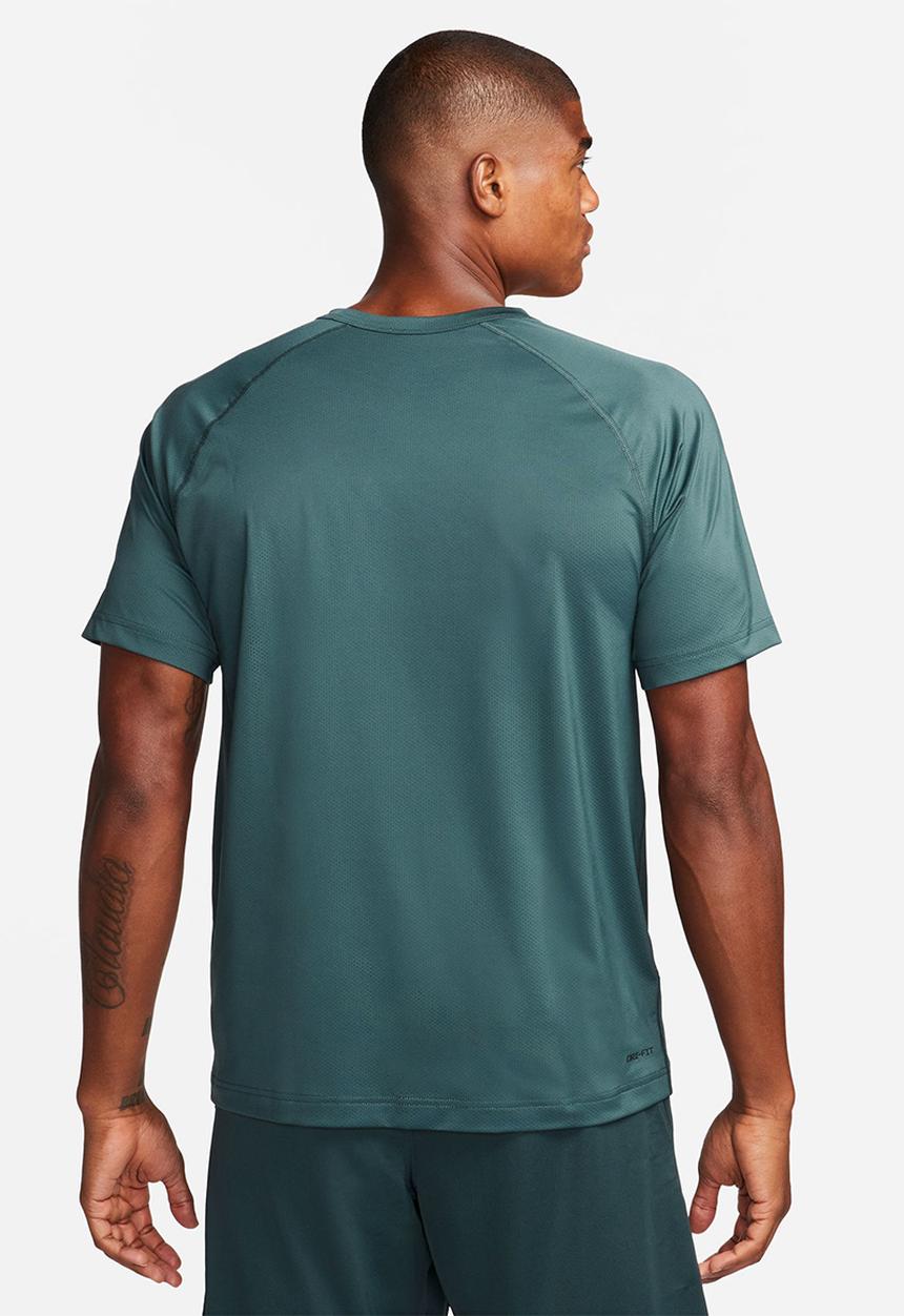 Nike - M nk ready short sleeve - deep jungle & black