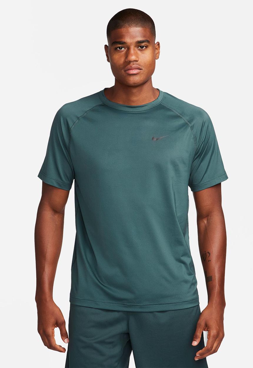 Nike - M nk ready short sleeve - deep jungle & black