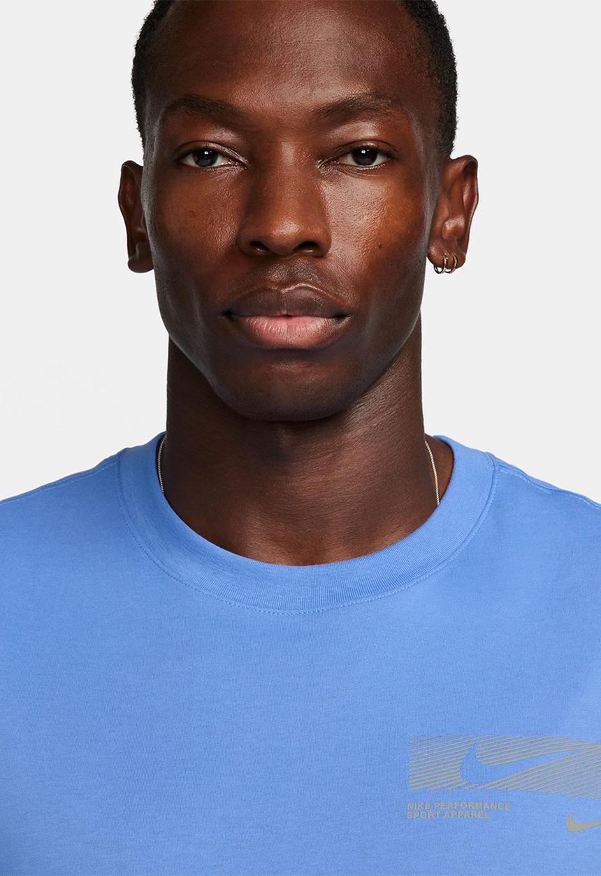 Nike - Nk df tee flash hbr - blue