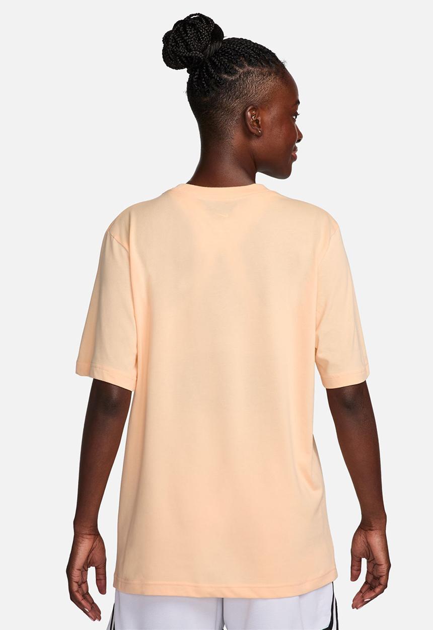 Nike - W nk df tee swoosh fly bf - peach