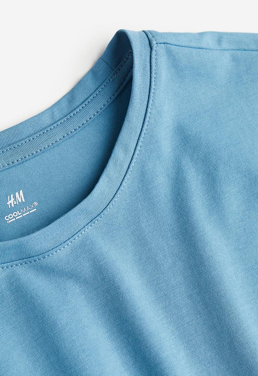 H&M - Coolmax® slim fit T-shirt - blue