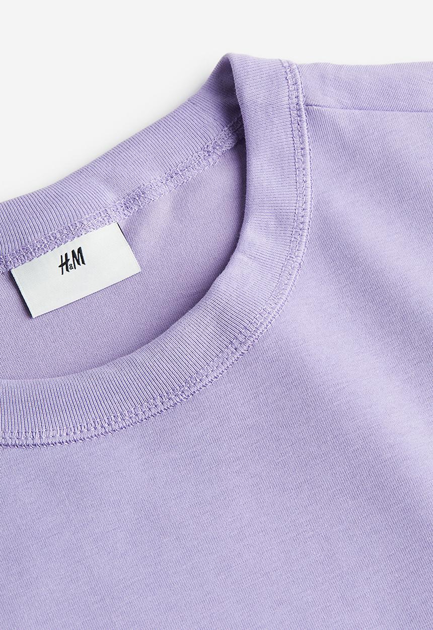 H&M - Coolmax® relaxed fit T-shirt - purple 