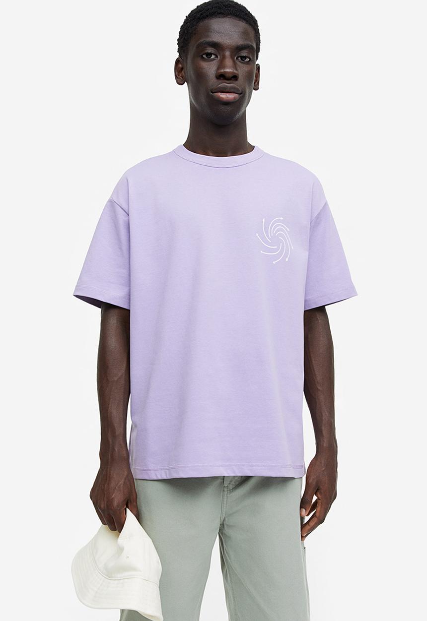 H&M - Coolmax® relaxed fit T-shirt - purple 