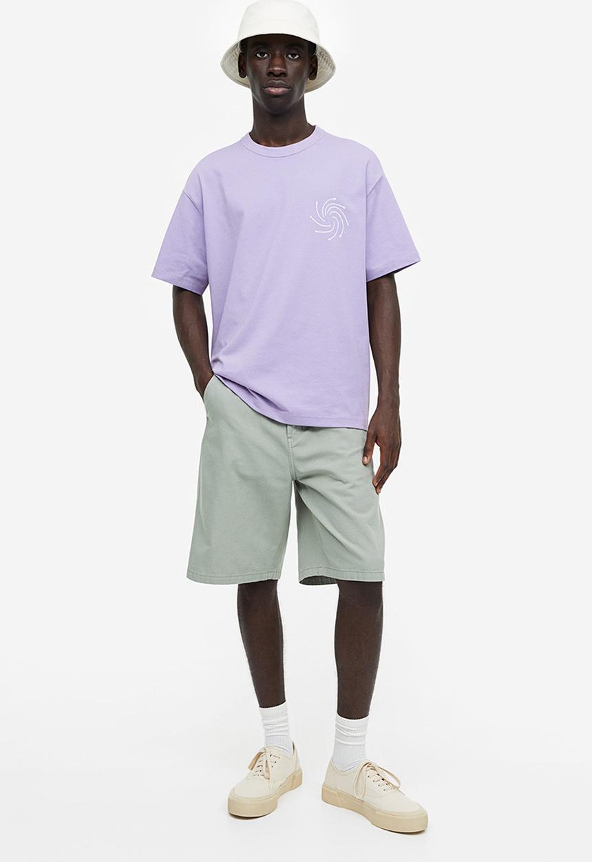 H&M - Coolmax® relaxed fit T-shirt - purple 