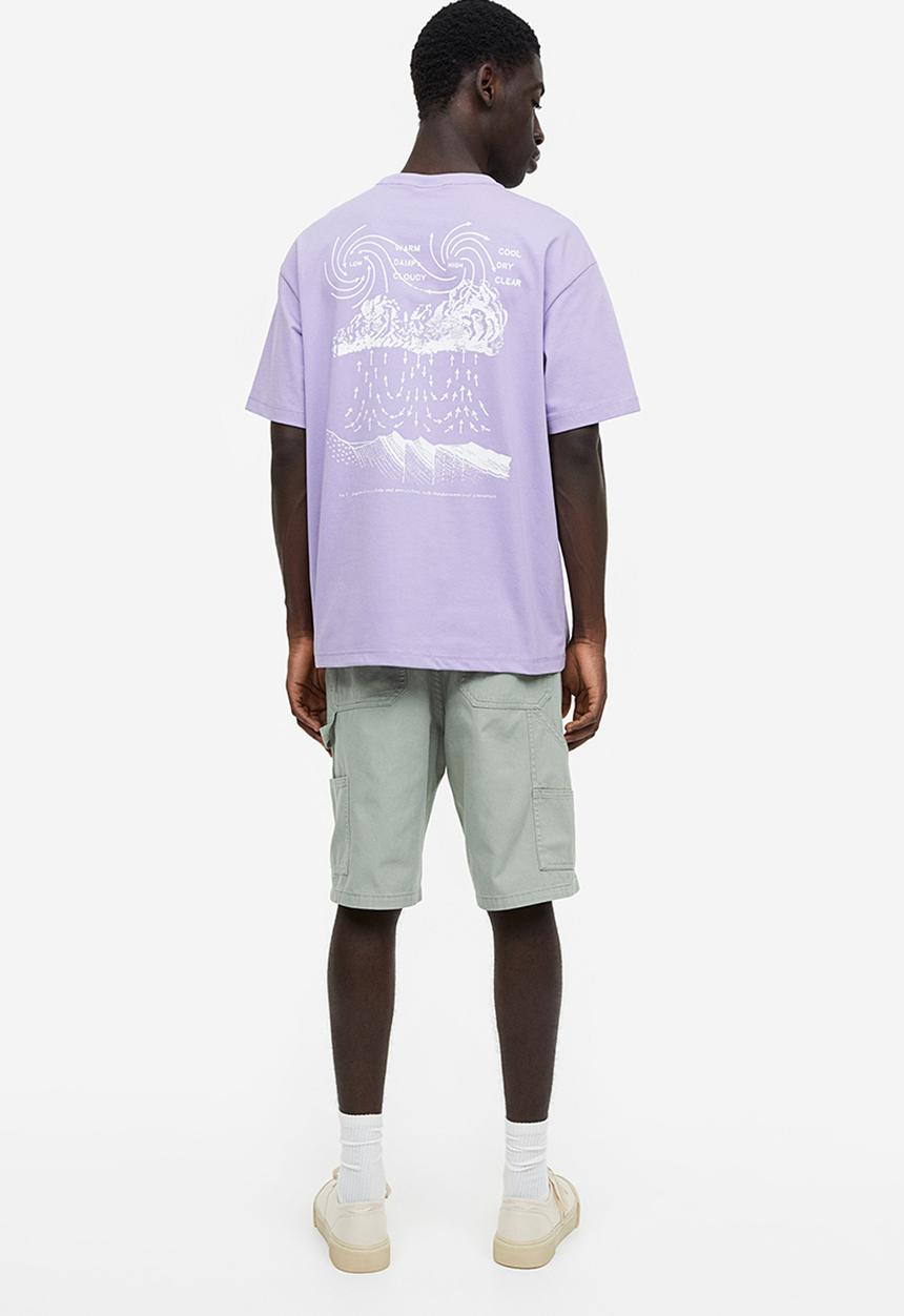 H&M - Coolmax® relaxed fit T-shirt - purple 