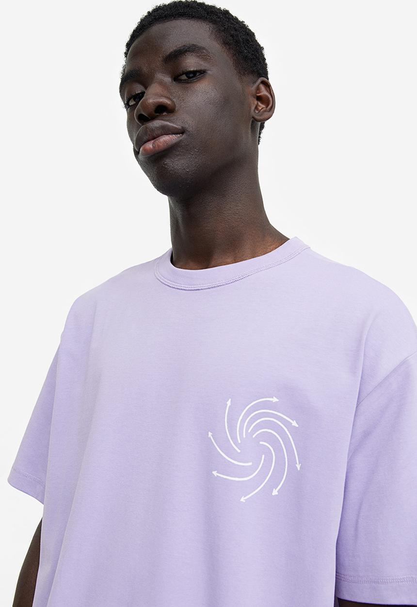H&M - Coolmax® relaxed fit T-shirt - purple 