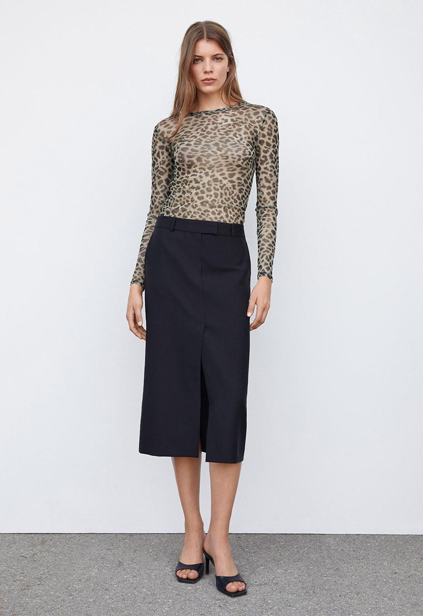 MANGO - T-shirt claude - brown