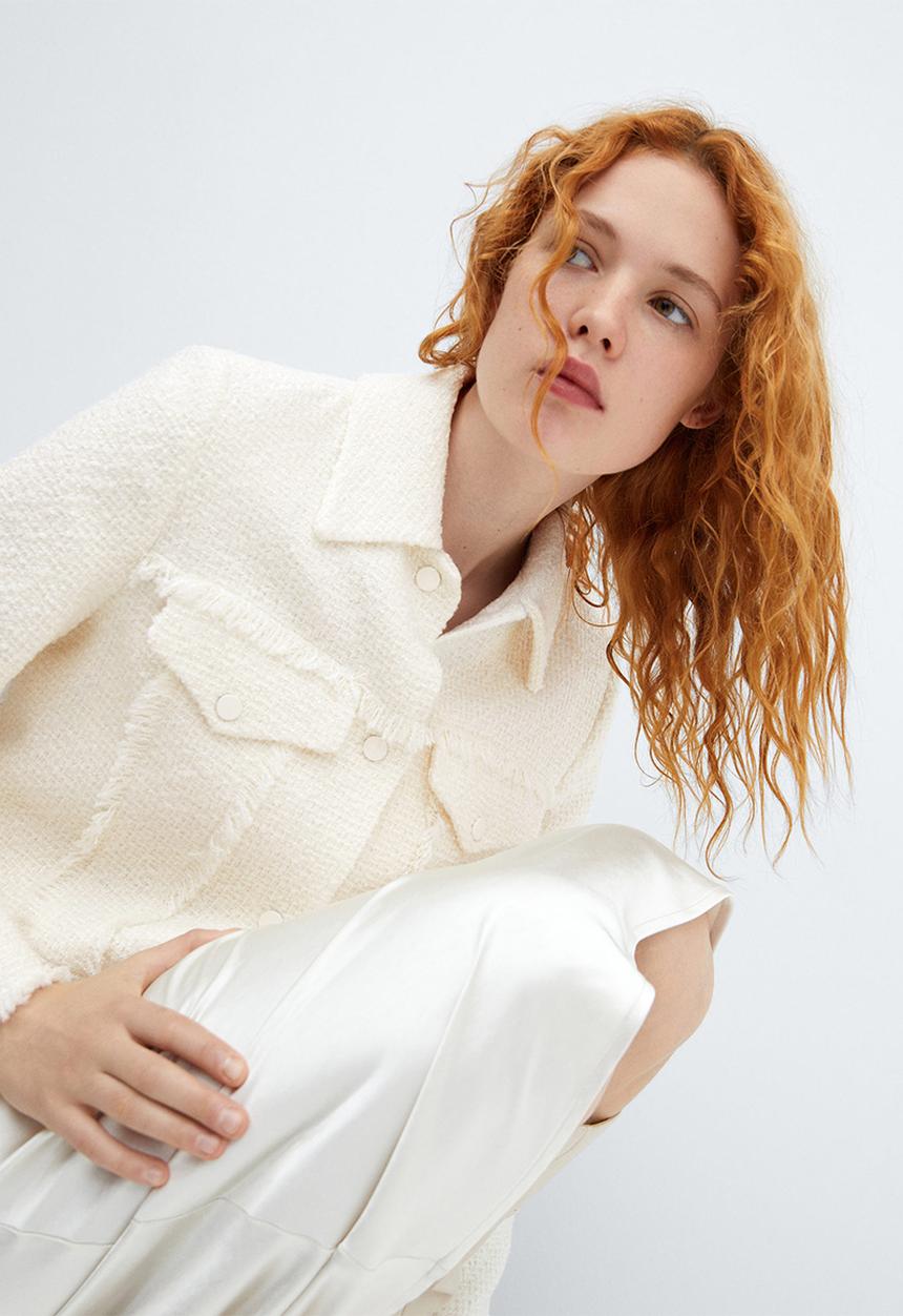 MANGO - Jacket adaya - light beige