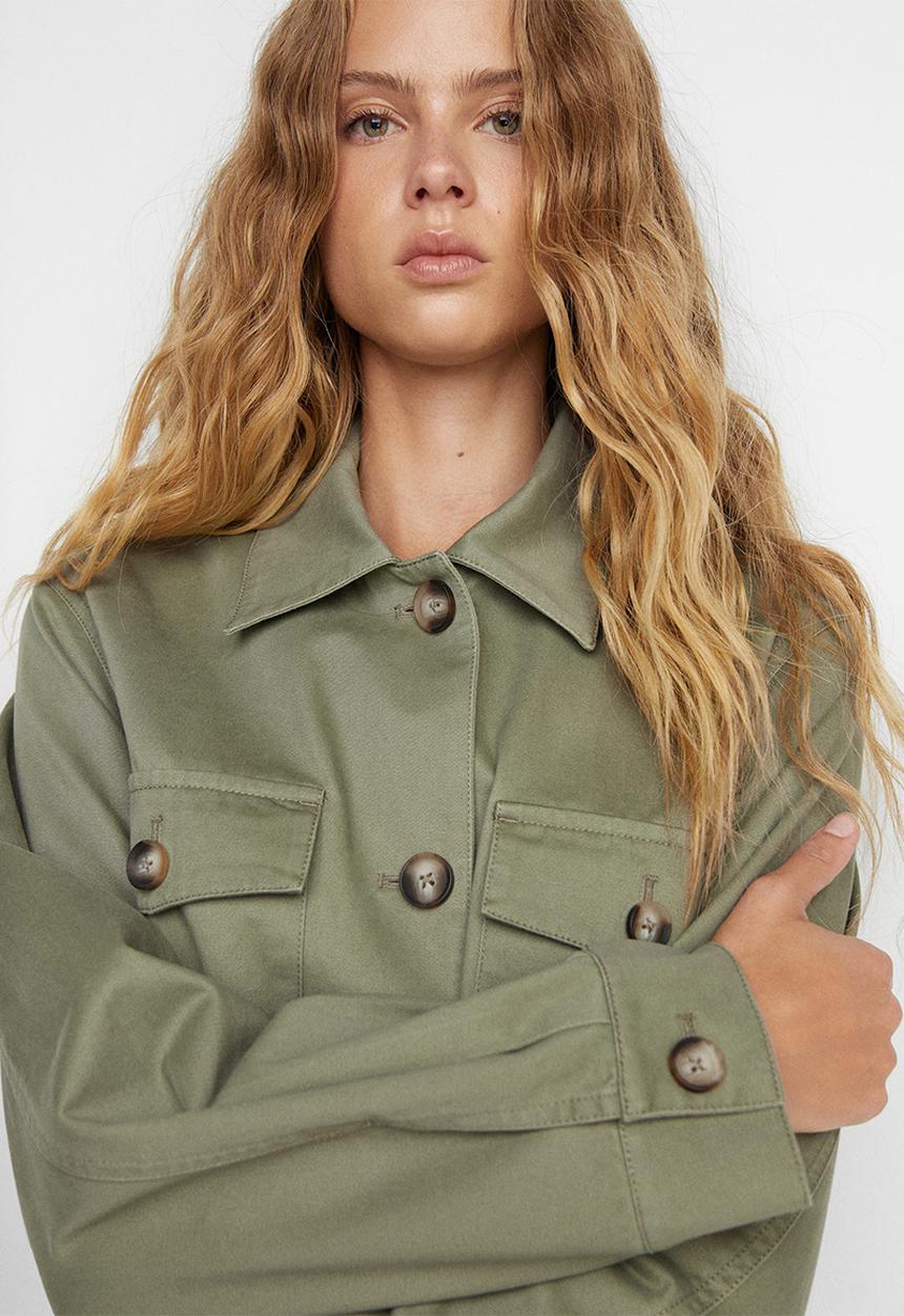 MANGO - Overshirt safari - beige/khaki