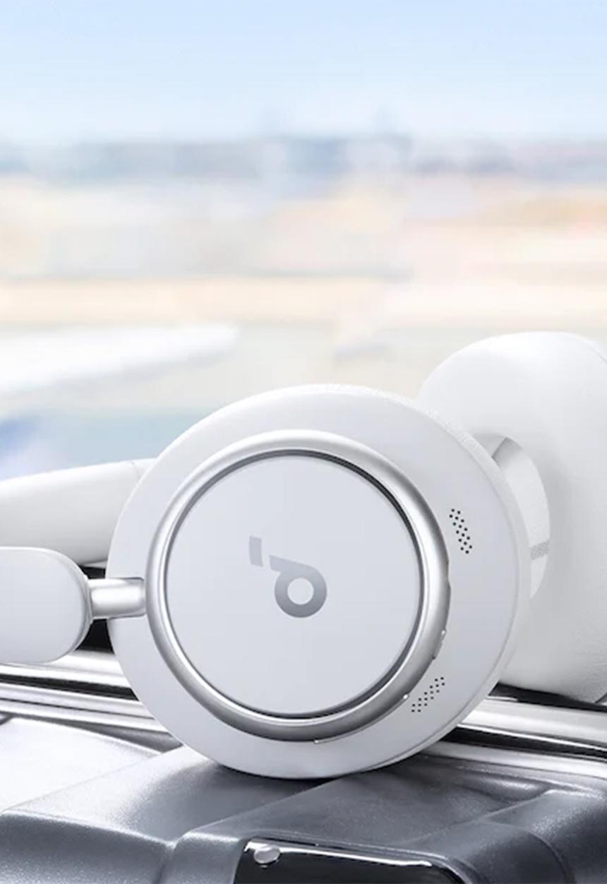 soundcore - Space Q45 Headphones- White