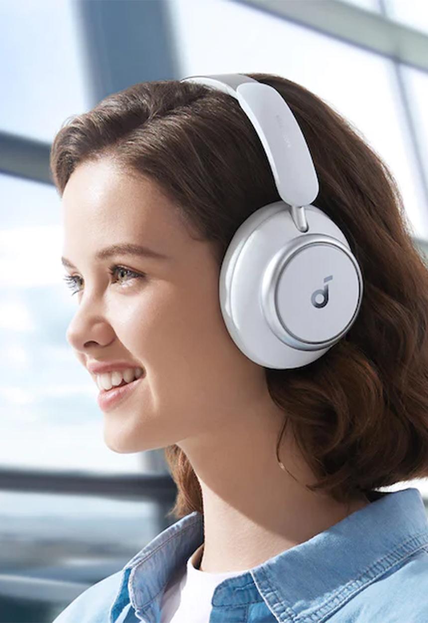soundcore - Space Q45 Headphones- White