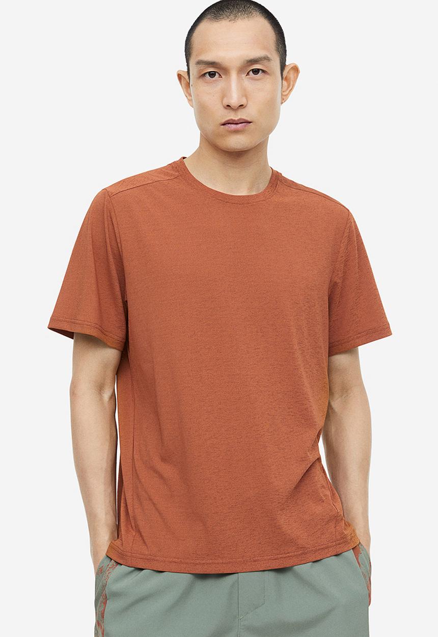 H&M - Drymove™ sports top - light brown