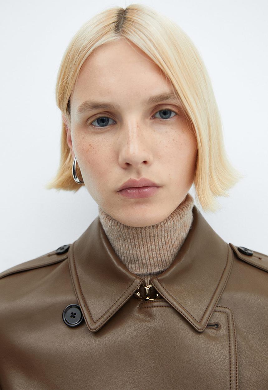 MANGO - Trench coat polanapu - brown