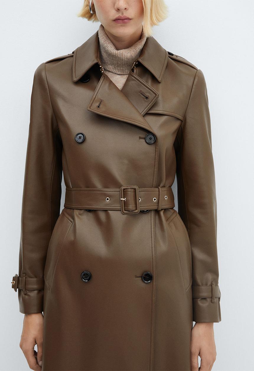 MANGO - Trench coat polanapu - brown