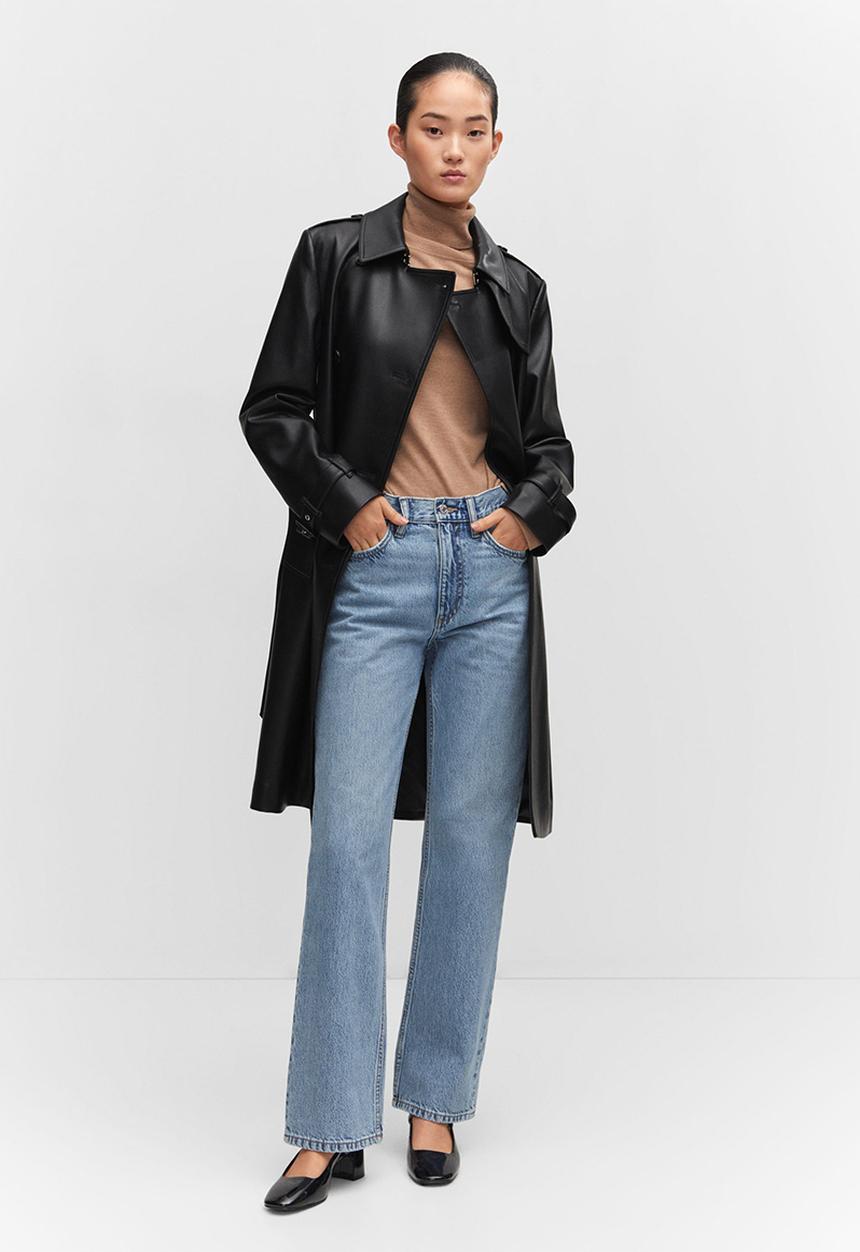 MANGO - Trench coat polanapu - black