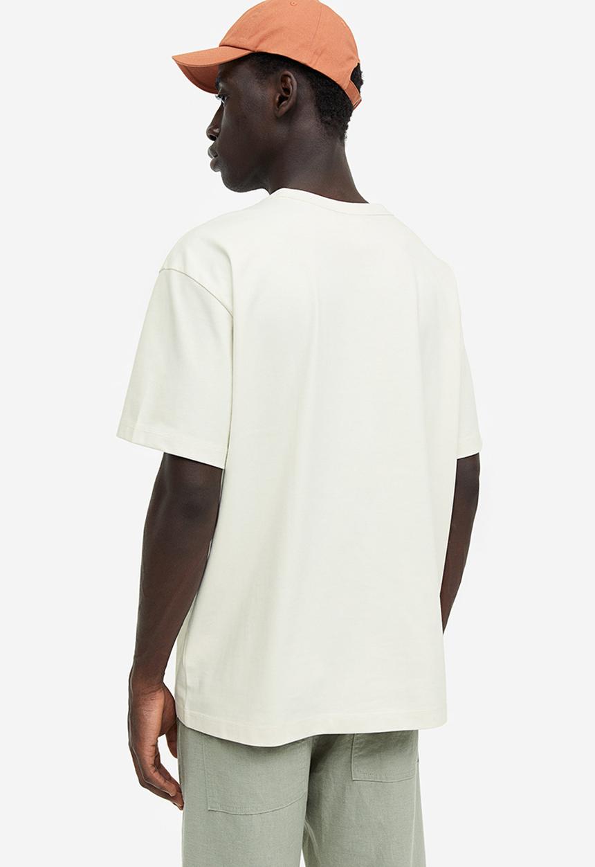 H&M - Coolmax® relaxed fit T-shirt - white trust the process