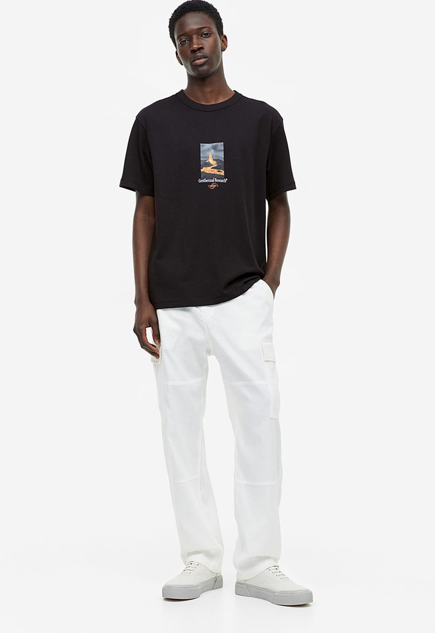 H&M - Coolmax® relaxed fit T-shirt - black geothermal research