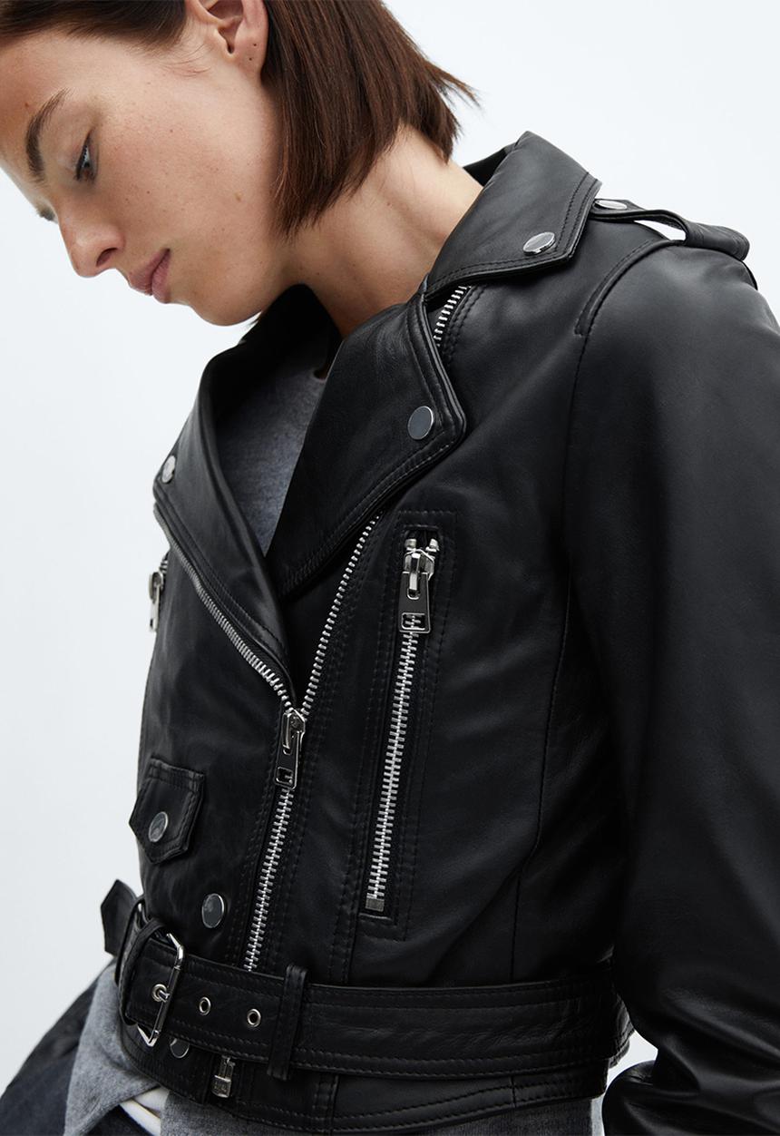 MANGO - Jacket minnie - black
